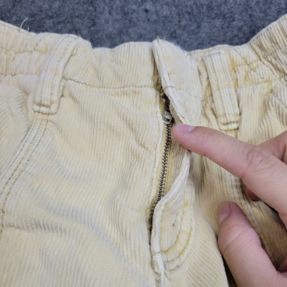 BDG Urban Outfitters Pants Womens XS Khaki Corduroy Y2K Cargo Pockets Street - Picture 6 of 12